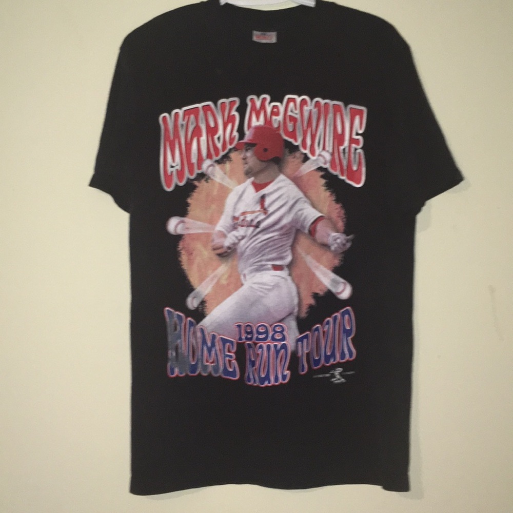 VINTAGE RARE 1998 mark mcgwire home run tour tee